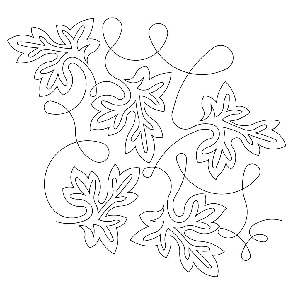 bbp leaf pano 003 Digital Pattern | Sweet Dreams Quilt Studio - Edge to ...