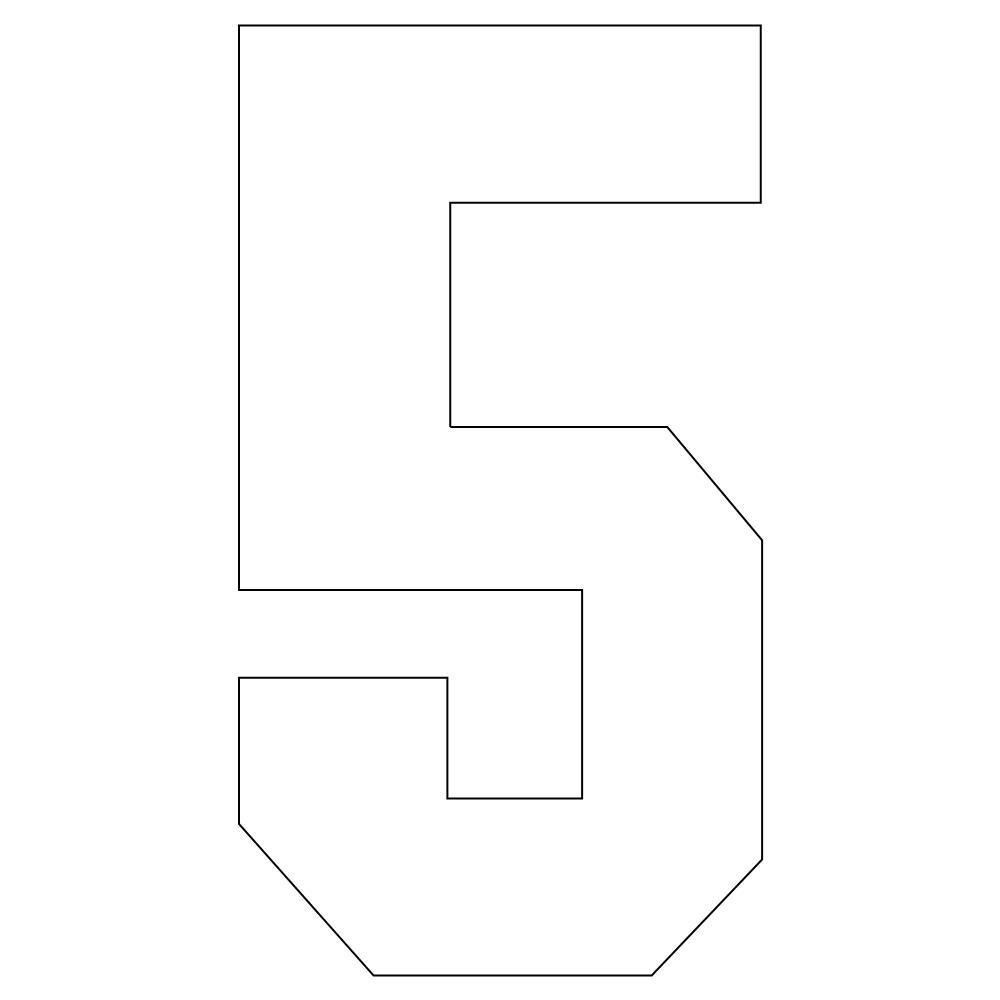 Number 1 Block Font Fonts Applique Block Number Large Chunky Applique ...