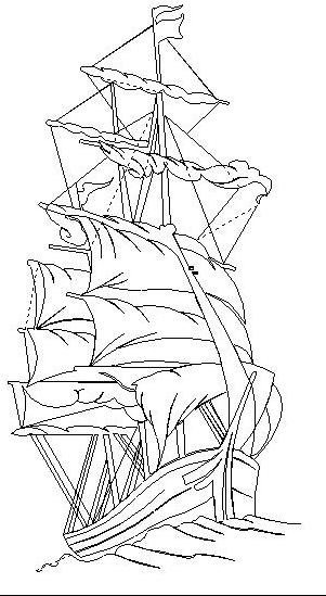 clipper ship 4 Digital Pattern | Sweet Dreams Quilt Studio - Digital ...
