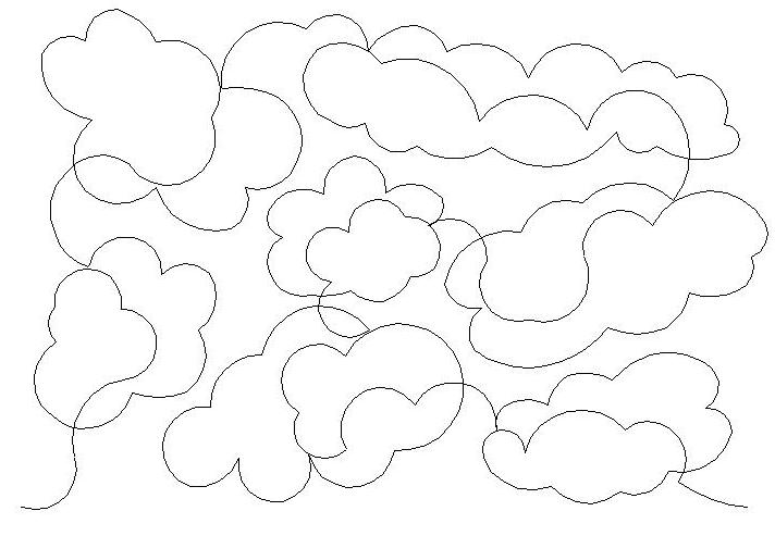 clouds 2 Digital Pattern | Sweet Dreams Quilt Studio - Edge to Edge ...