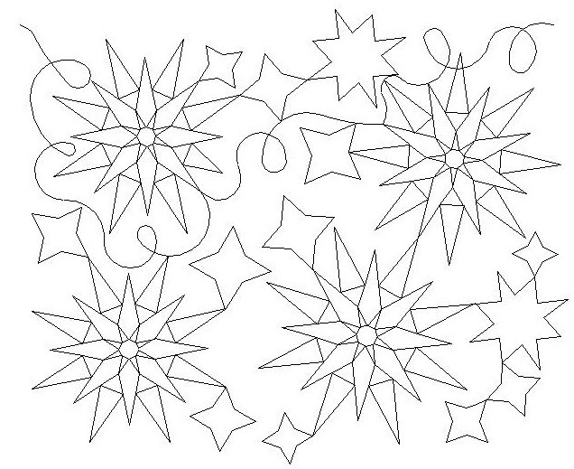compass pano 003 Digital Pattern | Sweet Dreams Quilt Studio - Edge to ...