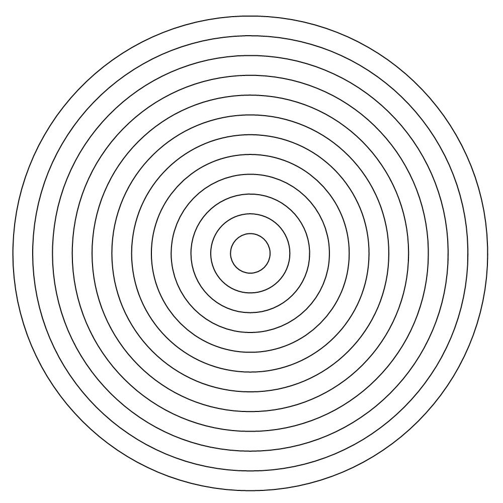 concentric circles 011 - Digital Block Patterns | Sweet Dreams Quilt Studio
