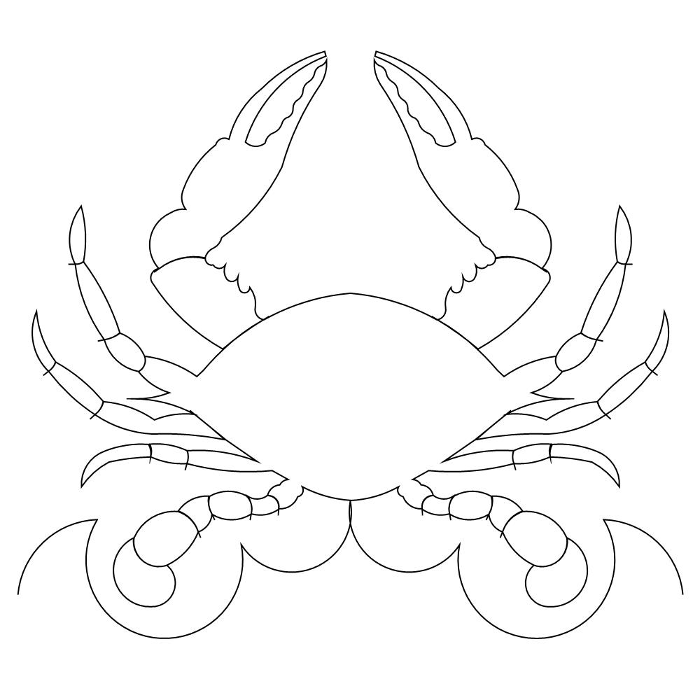 crab border Digital Pattern | Sweet Dreams Quilt Studio - Digital ...