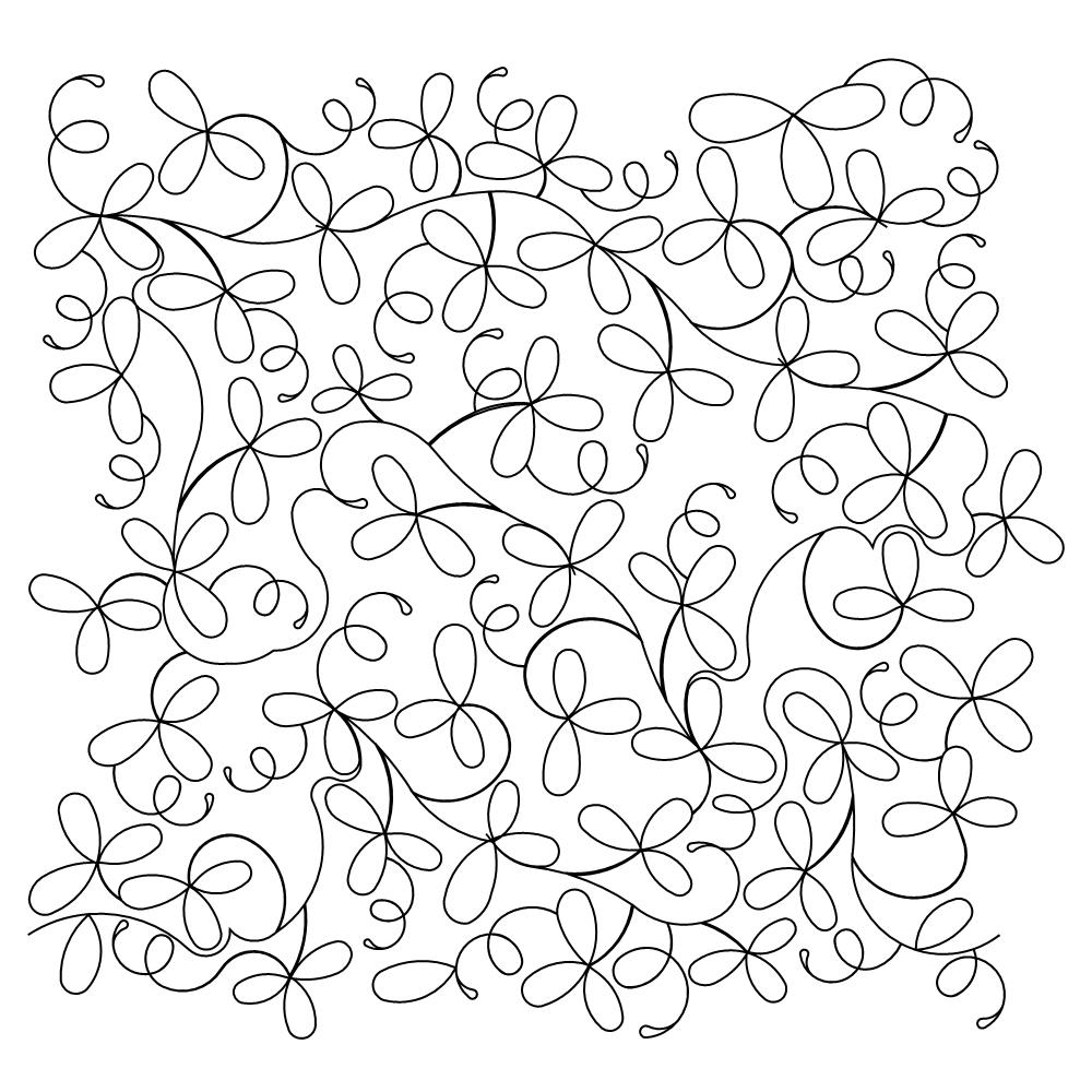 gina flower pano 003 Digital Pattern | Sweet Dreams Quilt Studio - Edge ...
