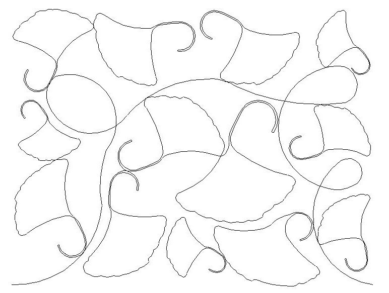 ginko pano 002 Digital Pattern | Sweet Dreams Quilt Studio - Edge to ...