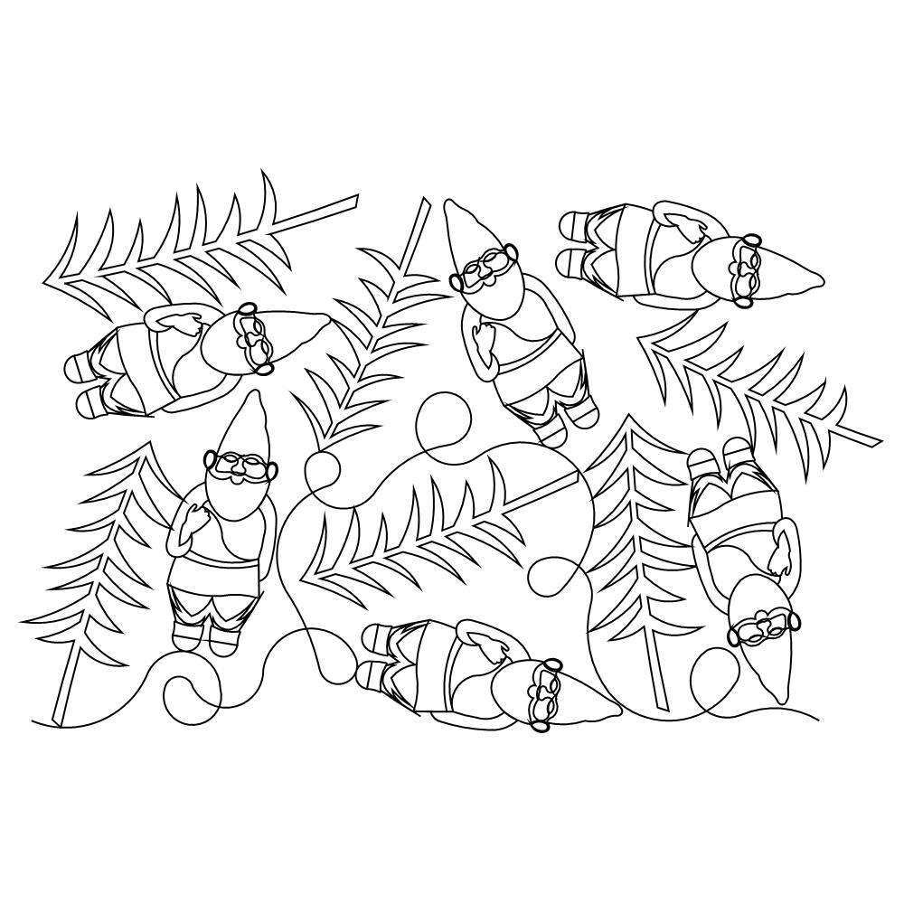 gnome pano 002 Digital Pattern | Sweet Dreams Quilt Studio - Edge to ...