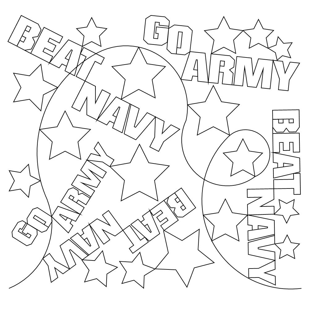 go army Digital Pattern | Sweet Dreams Quilt Studio - Edge to Edge ...