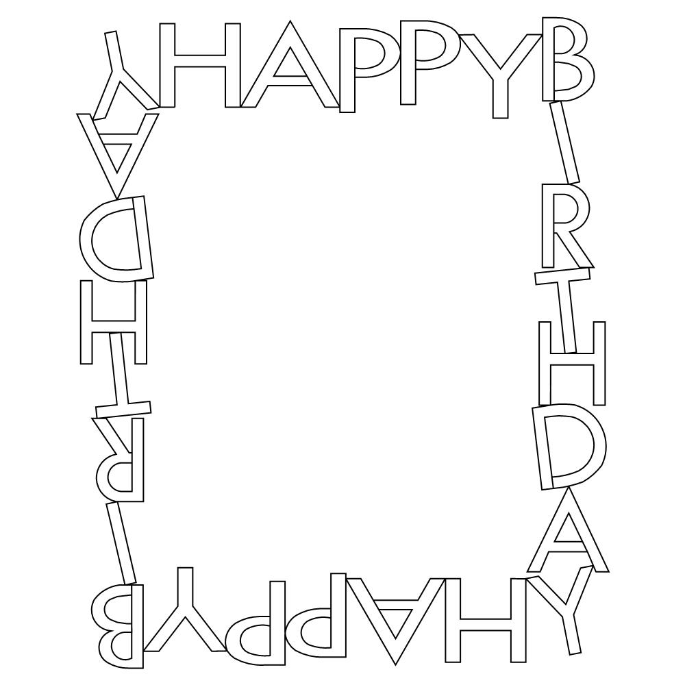 happy birthday frame | Sweet Dreams Quilt Studio