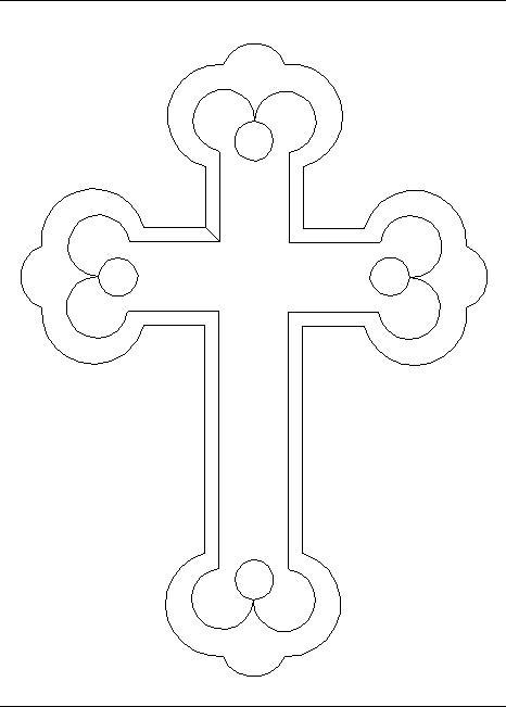 Holy Cross Single Digital Pattern 