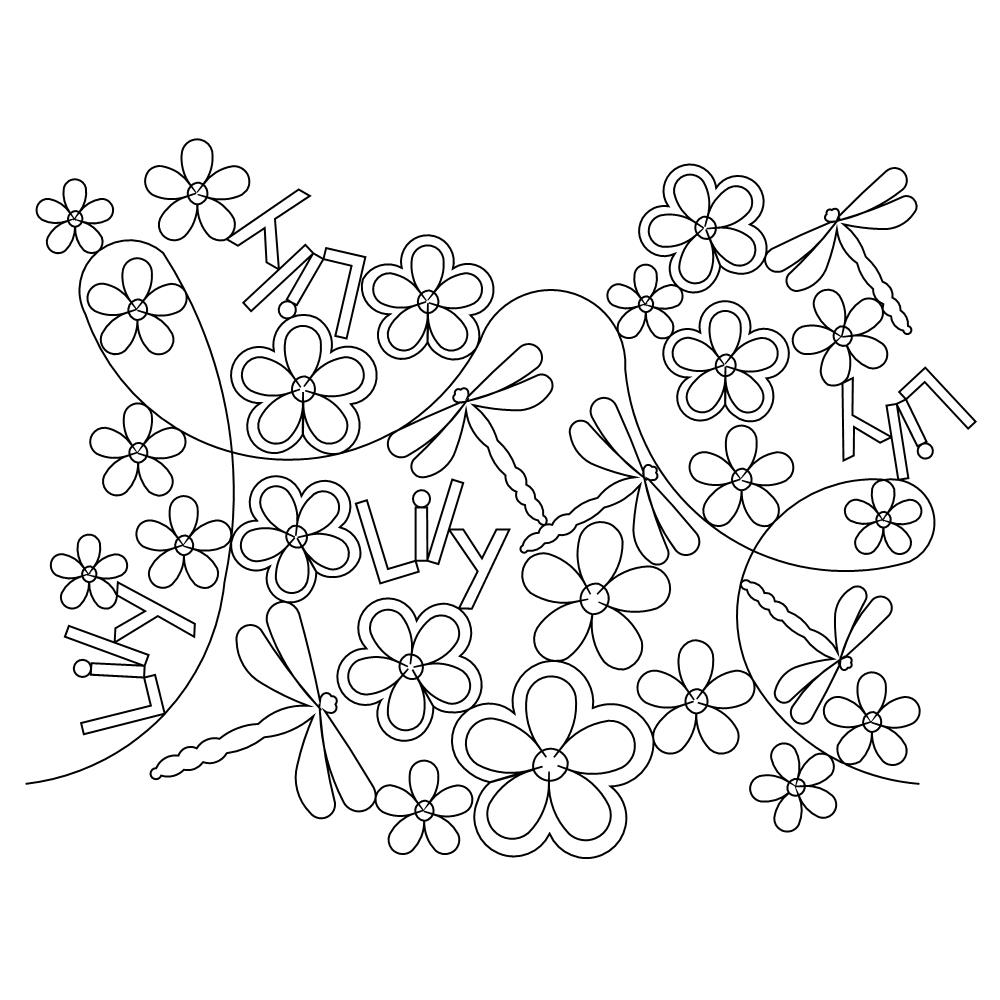 lily pano 002 Digital Pattern | Sweet Dreams Quilt Studio - Edge to ...