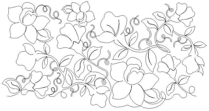loris flower pano Digital Pattern | Sweet Dreams Quilt Studio - Edge to ...