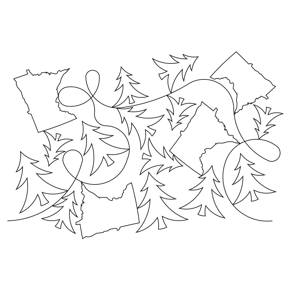 mn pano 002 Digital Pattern | Sweet Dreams Quilt Studio - Edge to Edge ...