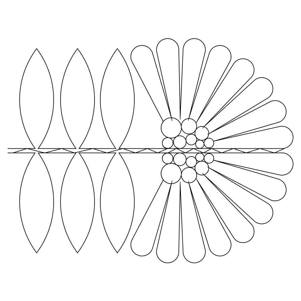 modern flower pano 001 Digital Pattern | Sweet Dreams Quilt Studio ...