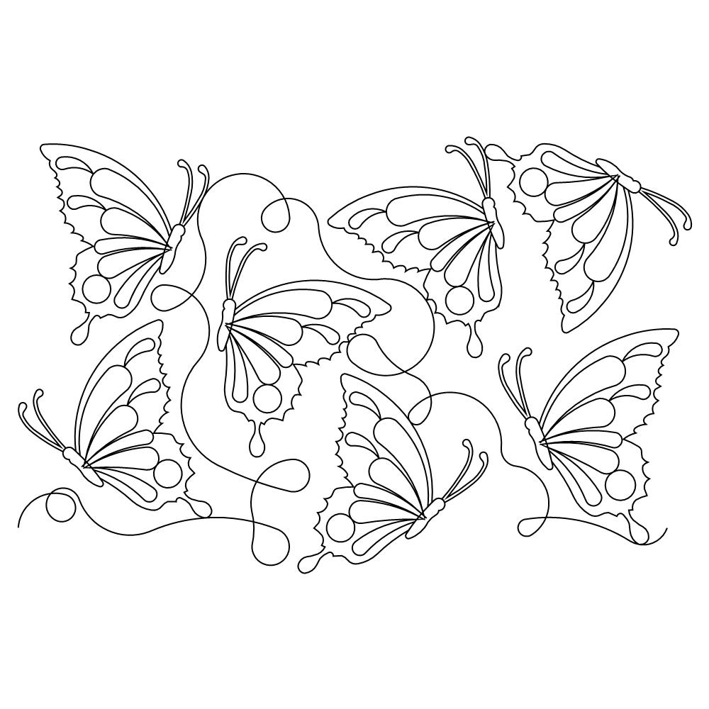 monarch butterfly e2e 001 - Edge to Edge Quilting Patterns
