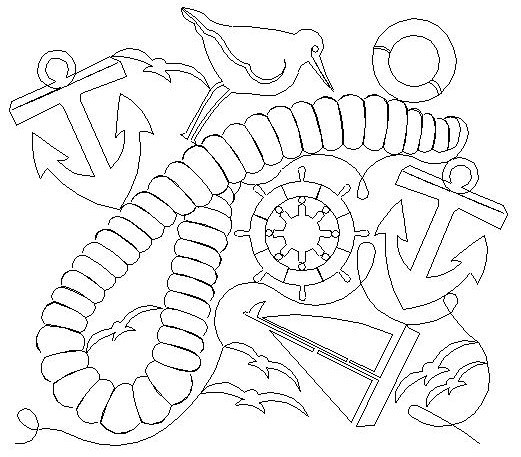 nautical pano 001 Digital Pattern | Sweet Dreams Quilt Studio - Edge to ...