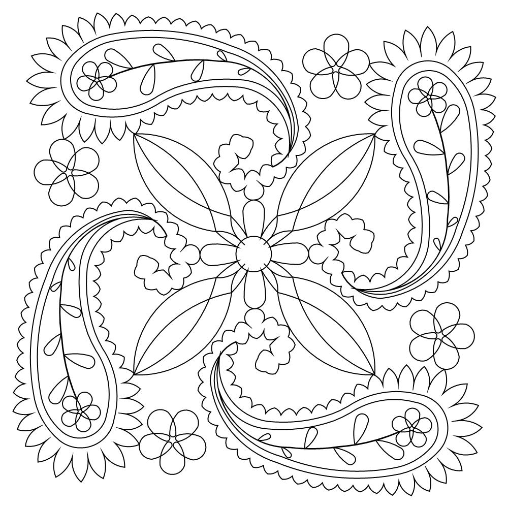 paisley flower design