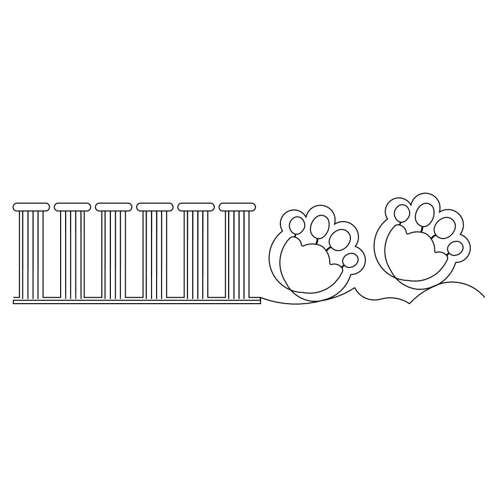 paws and columns pano 001 Digital Pattern | Sweet Dreams Quilt Studio ...