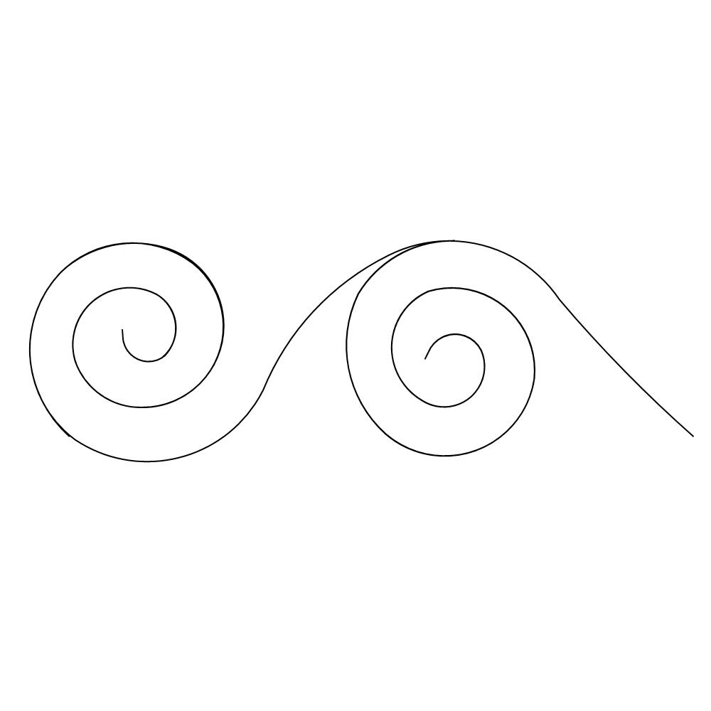 simple swirl border 002 Digital Pattern | Sweet Dreams Quilt Studio ...