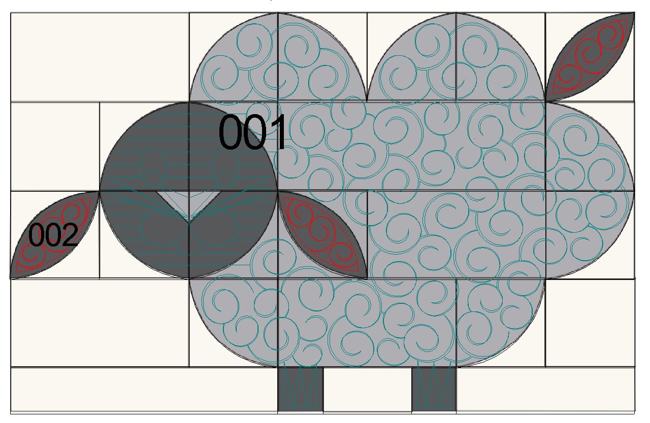 Pattern Blocks Sheep skw sn sheep 001 - Digital Block Patterns | Sweet Dreams Quilt Studio