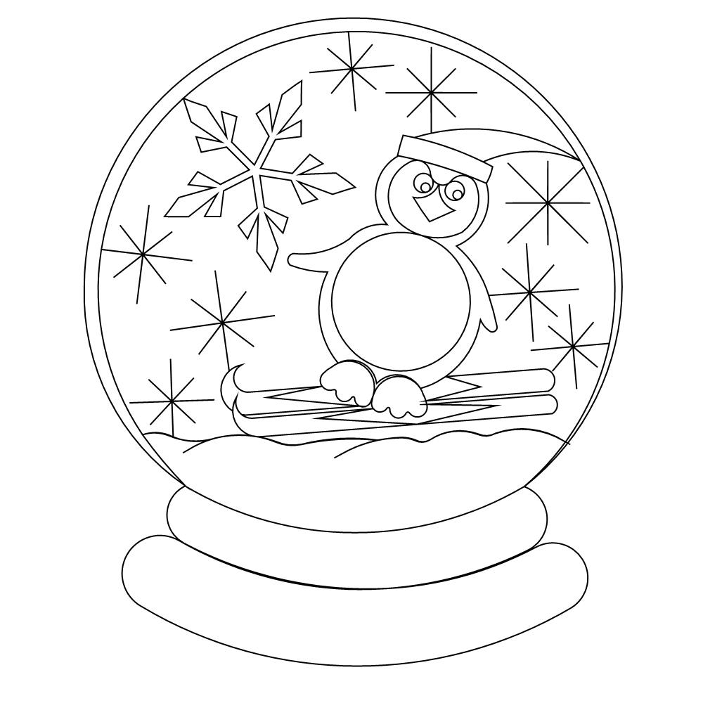 snow globe 007 Digital Pattern | Sweet Dreams Quilt Studio - Digital ...