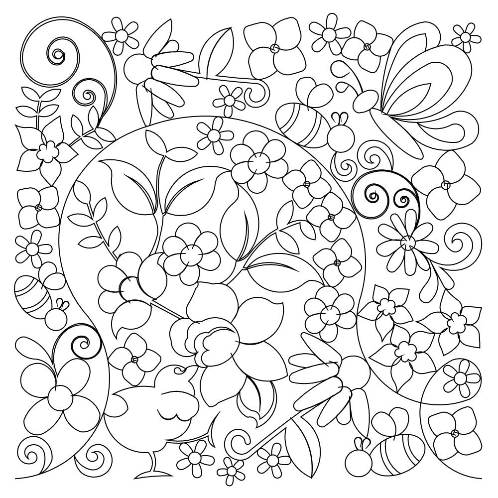 spring pano 002 Digital Pattern | Sweet Dreams Quilt Studio - Edge to ...