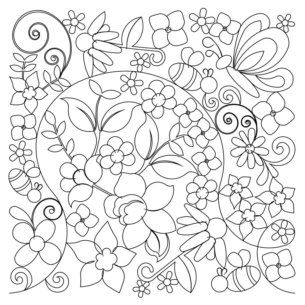 spring pano 003 sq Digital Pattern | Sweet Dreams Quilt Studio - Edge ...