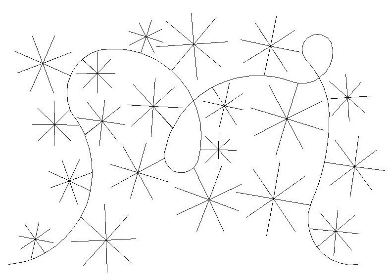 stars and loops 6 Digital Pattern | Sweet Dreams Quilt Studio - Edge to ...