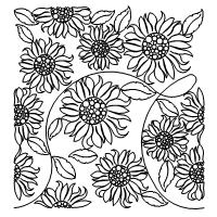 sunflower pano 003 Digital Pattern | Sweet Dreams Quilt Studio - Edge ...