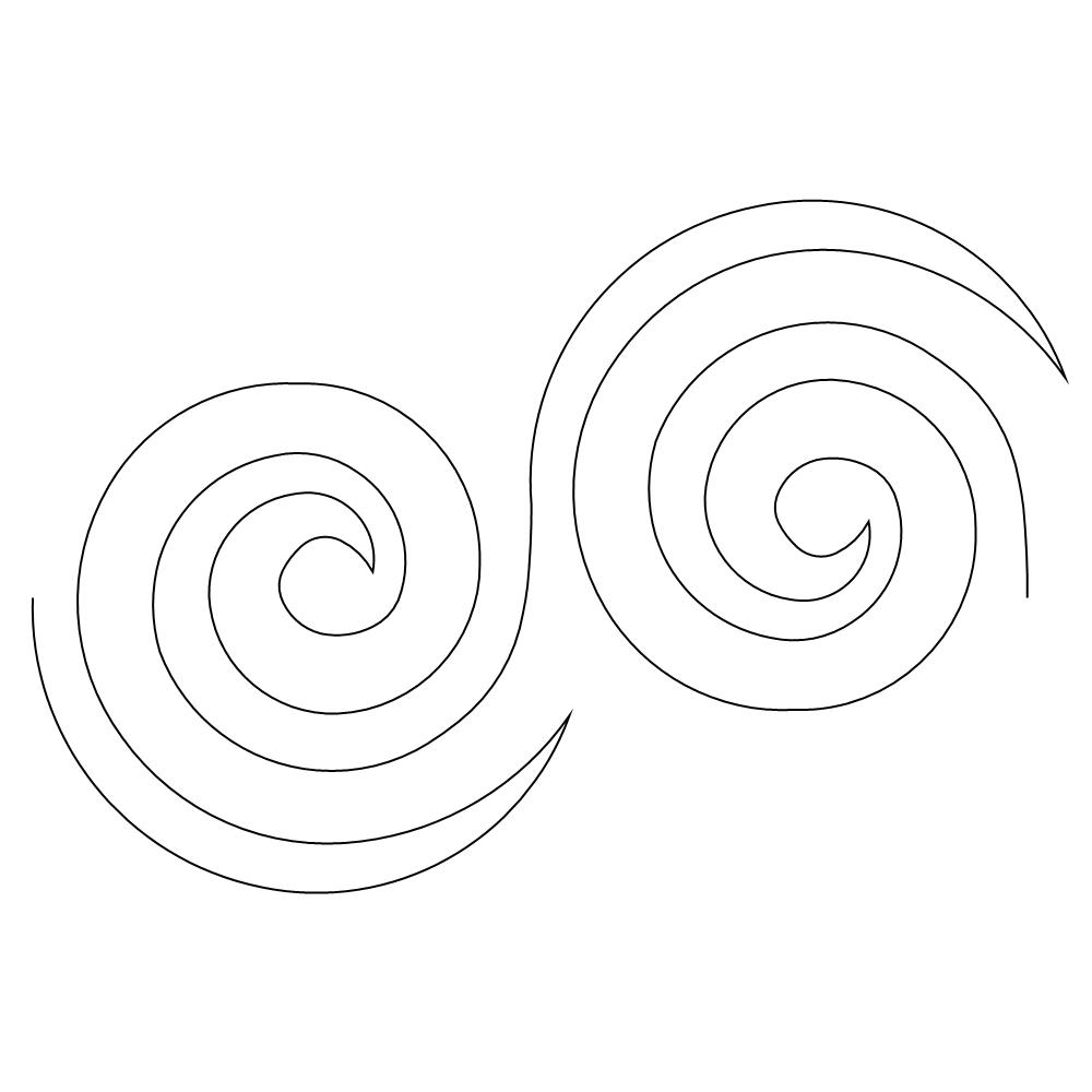 Swirl Pano 001 Digital Pattern 