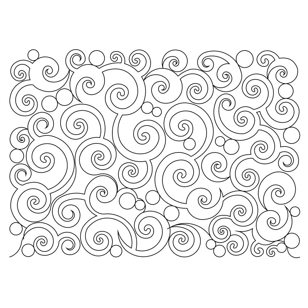 swirls pano 001 sq Digital Pattern | Sweet Dreams Quilt Studio - Edge ...