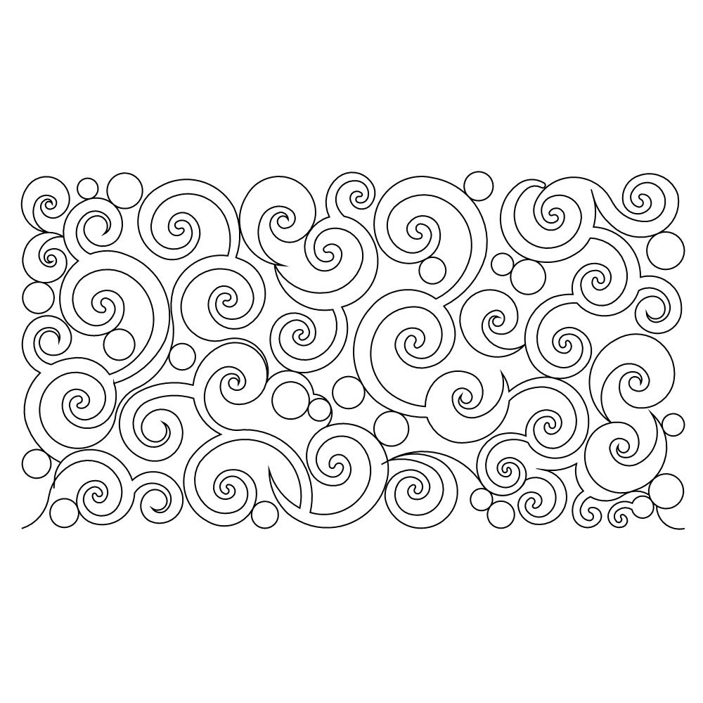 swirls pano 002 sq Digital Pattern | Sweet Dreams Quilt Studio - Edge ...