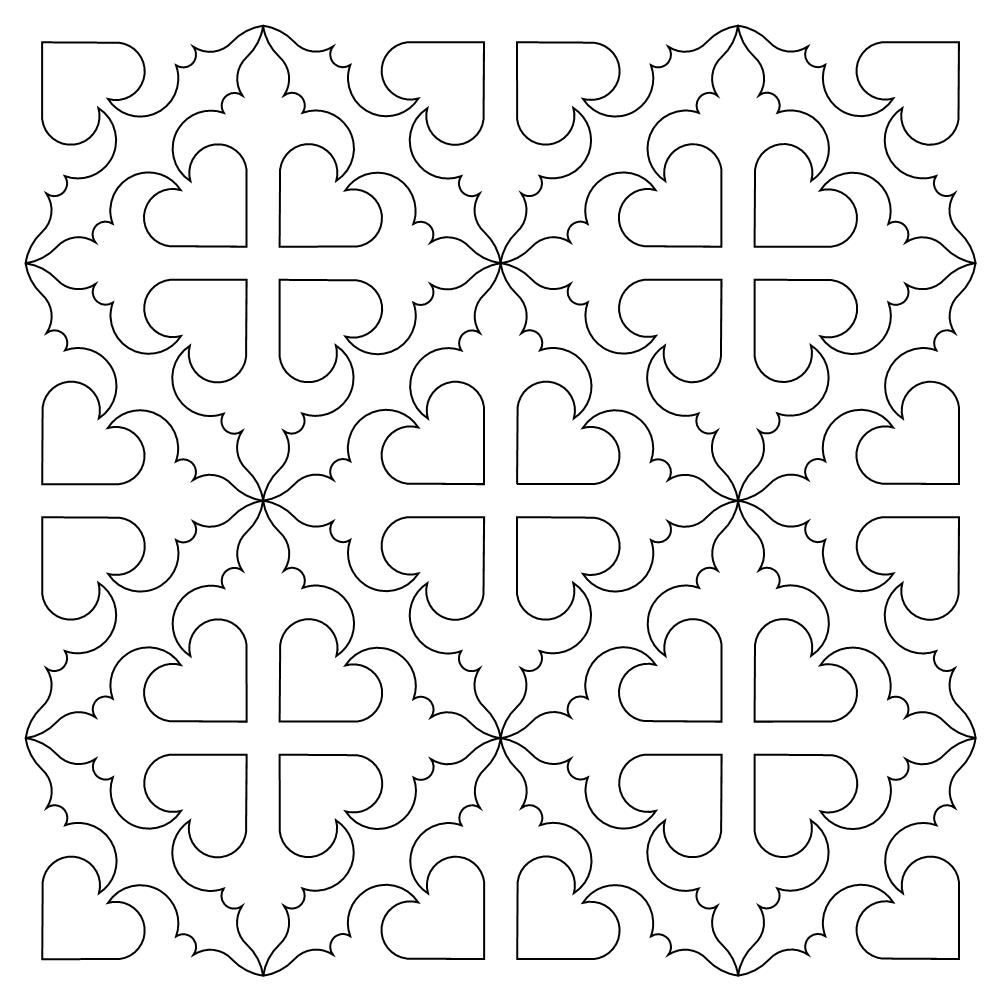 Tangles Block Pattern tanglewood block 004 - Digital Block Patterns | Sweet Dreams Quilt Studio