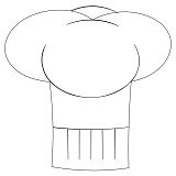 chef hat single