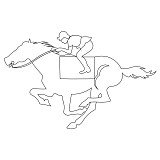 jockey horse block 001