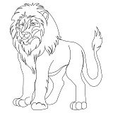 lion standing