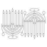 menorah border 001