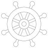 nautical rea wheel 001