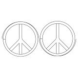 peace sign border 001