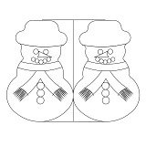 snowman needle case in-out