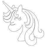 unicorn head 001