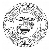 usmc logo simple 001 - Digital Block Patterns | Sweet Dreams Quilt Studio