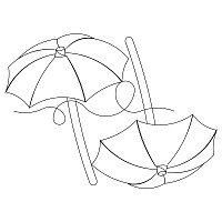beach umbrella border 001