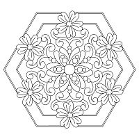 catherines floral hexagon 001