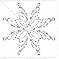 eight point star feather 1