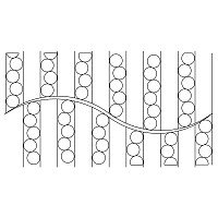 piano key bubble border 001