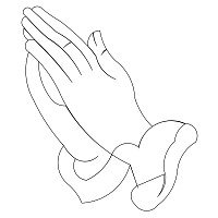 praying hands block 001
