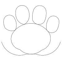 puppy feet border 002