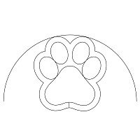 simple clamshell dog paw 001