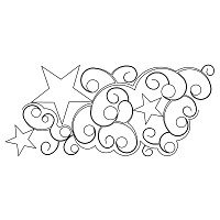 star curl border 001