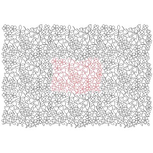 30s flower pano 003 Digital Pattern | Sweet Dreams Quilt Studio - Edge ...